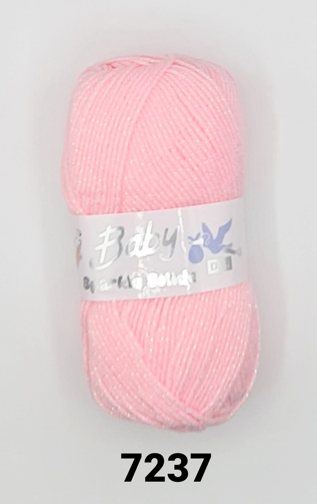 Baby Sparkle Solide 10 x 100g Balls Pink 7237